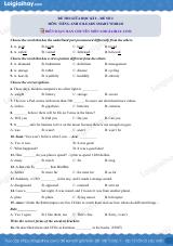 Đề thi giữa kì 2 Tiếng Anh 8 iLearn Smart World - Đề số 2